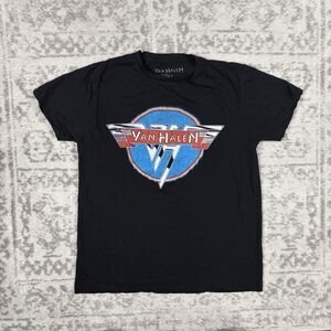 Van Halen T Shirt Black Rock Band T Vintage Style Graphic Logo Size Medium